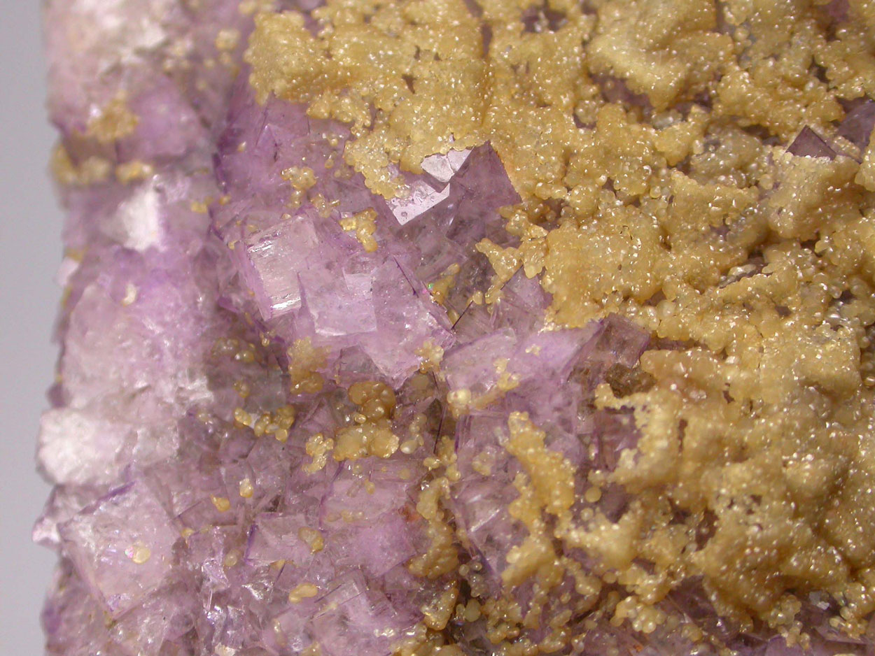 Smithsonite On Fluorite