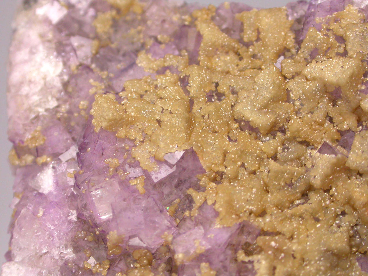 Smithsonite On Fluorite