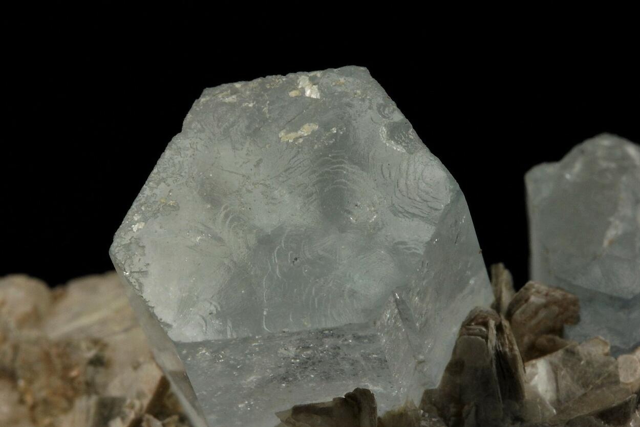 Aquamarine On Muscovite