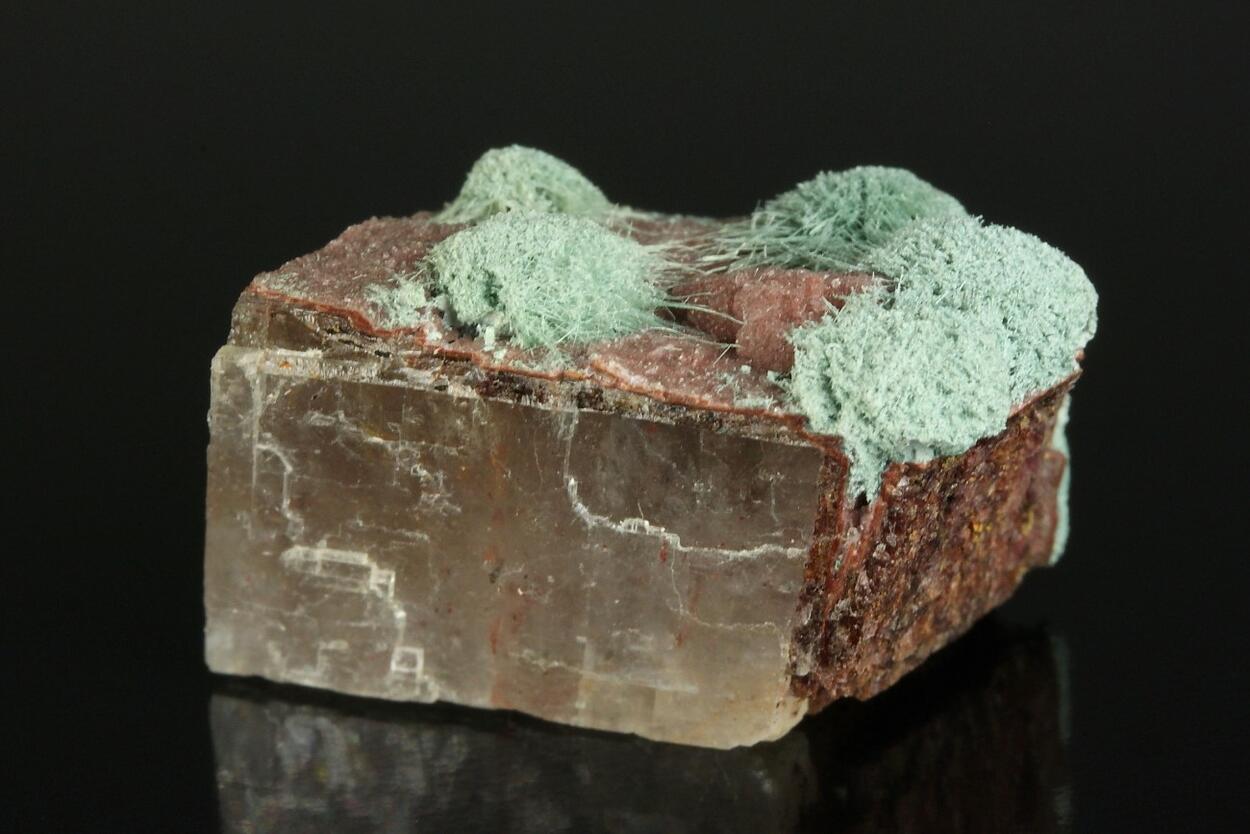 Plancheite On Calcite