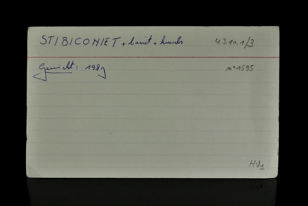 Stibiconite Psm Stibnite On Quartz