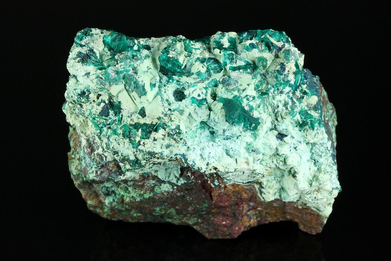 Dioptase Psm Calcite With Chrysocolla
