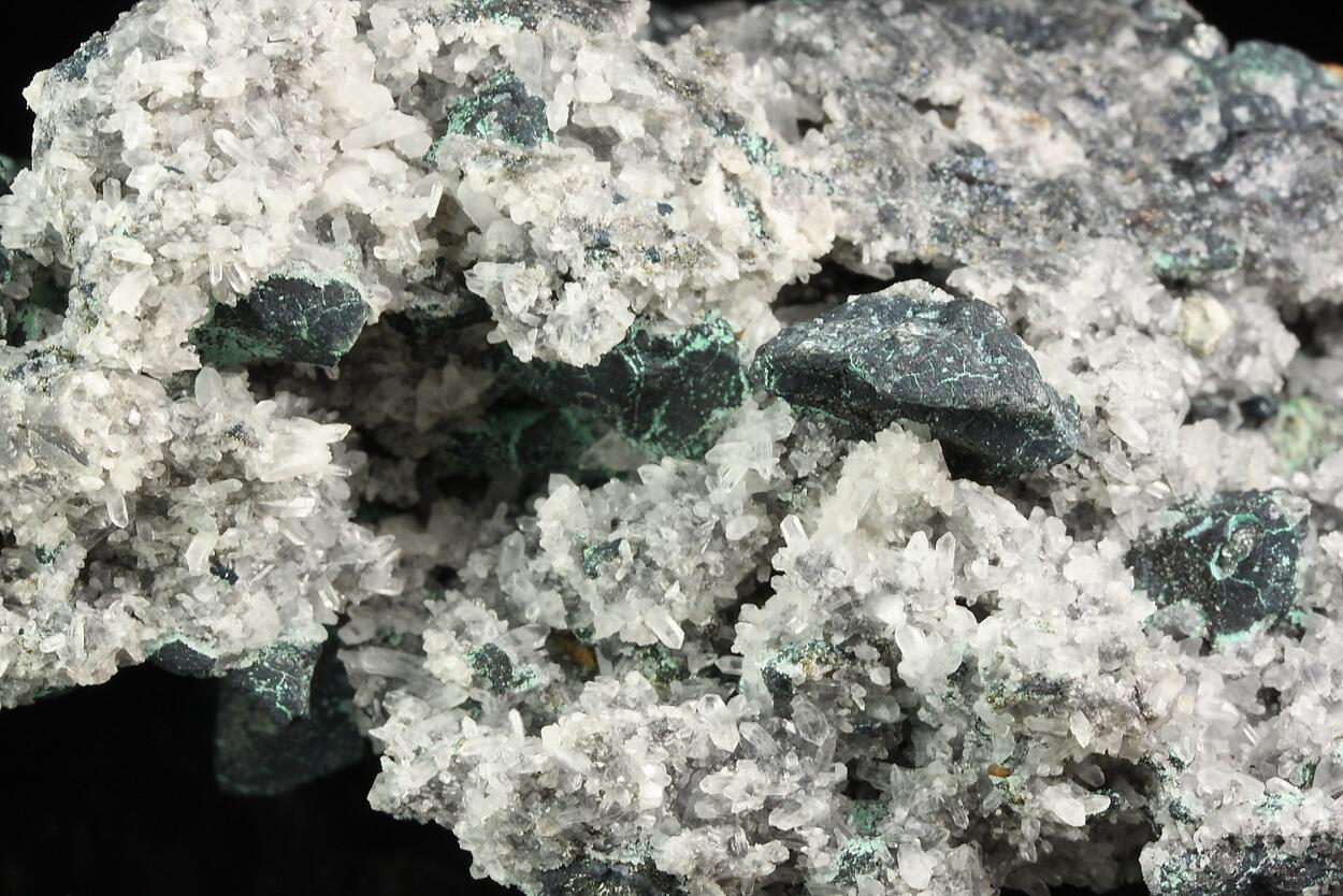 Tennantite & Wulfenite On Quartz