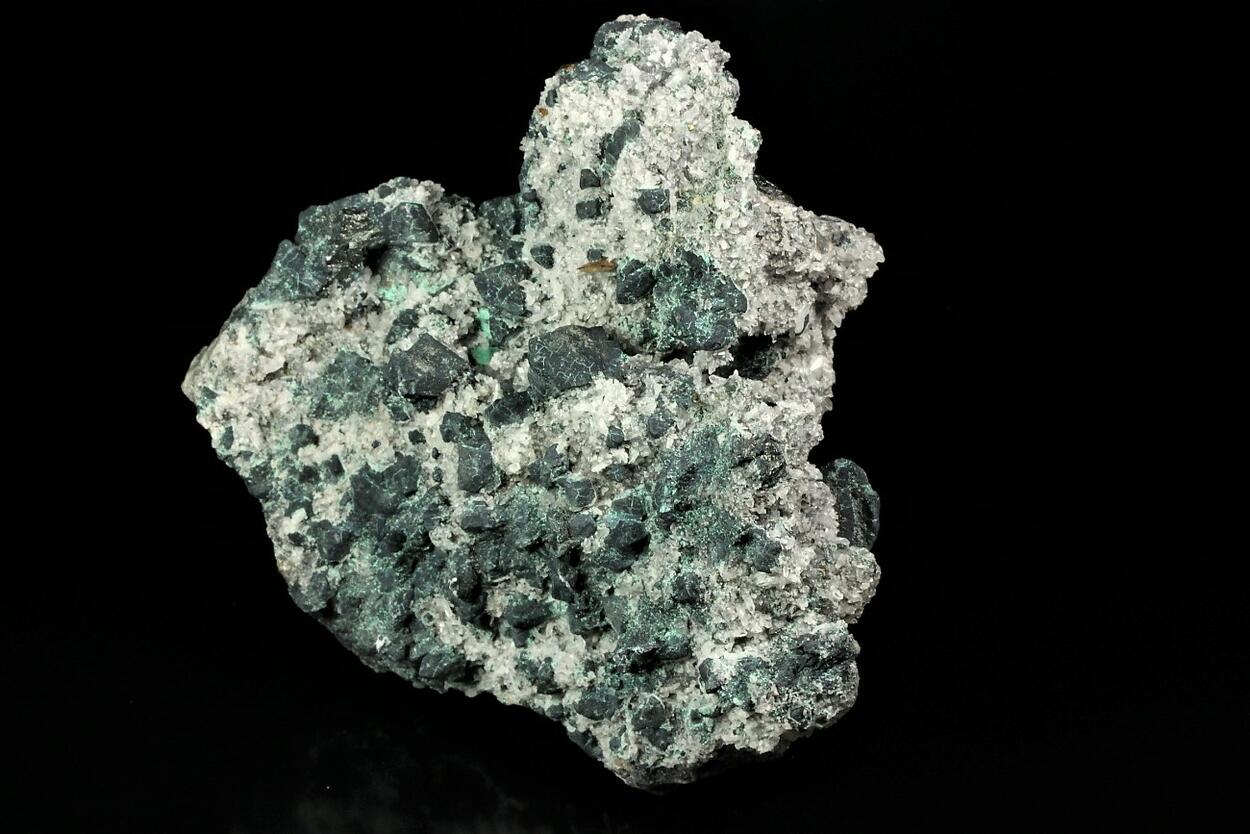 Tennantite & Wulfenite On Quartz