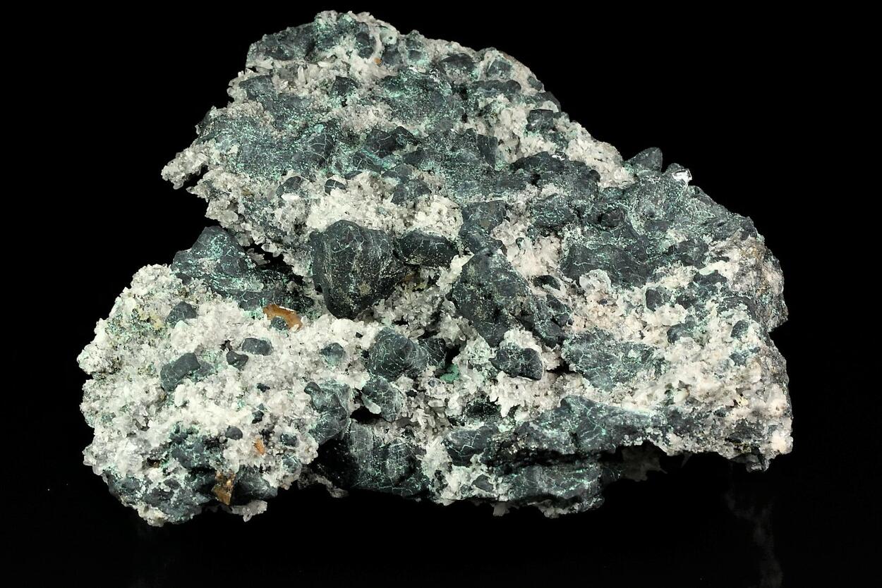 Tennantite & Wulfenite On Quartz