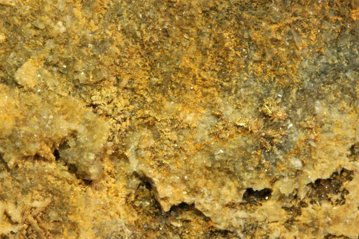 Native Gold On Quartz