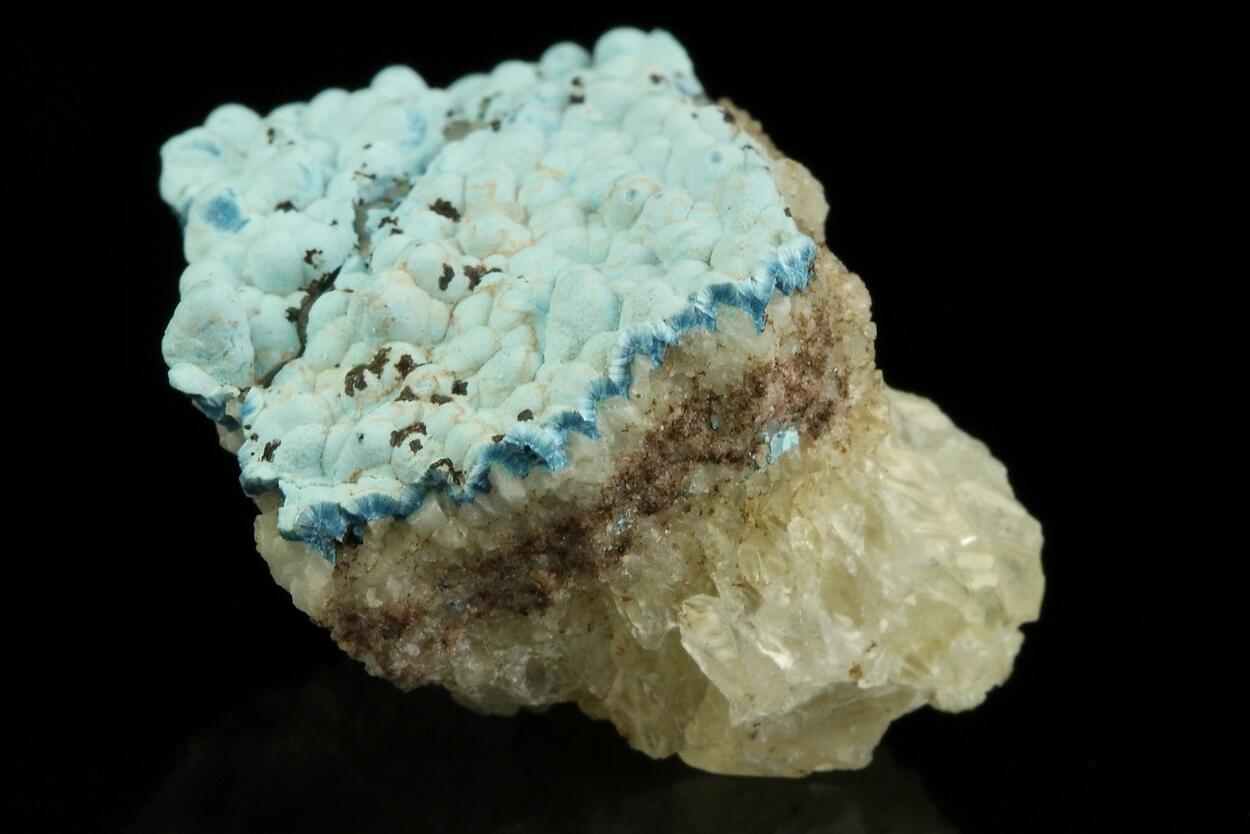 Plancheite On Calcite