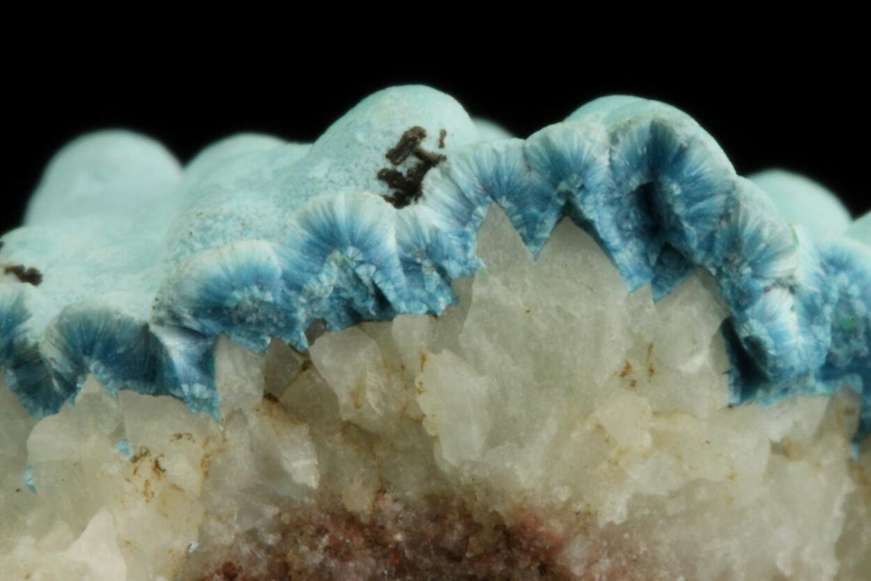 Plancheite On Calcite