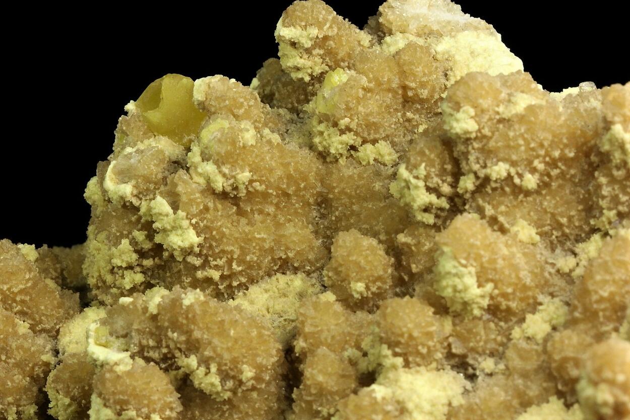 Sulphur On Calcite