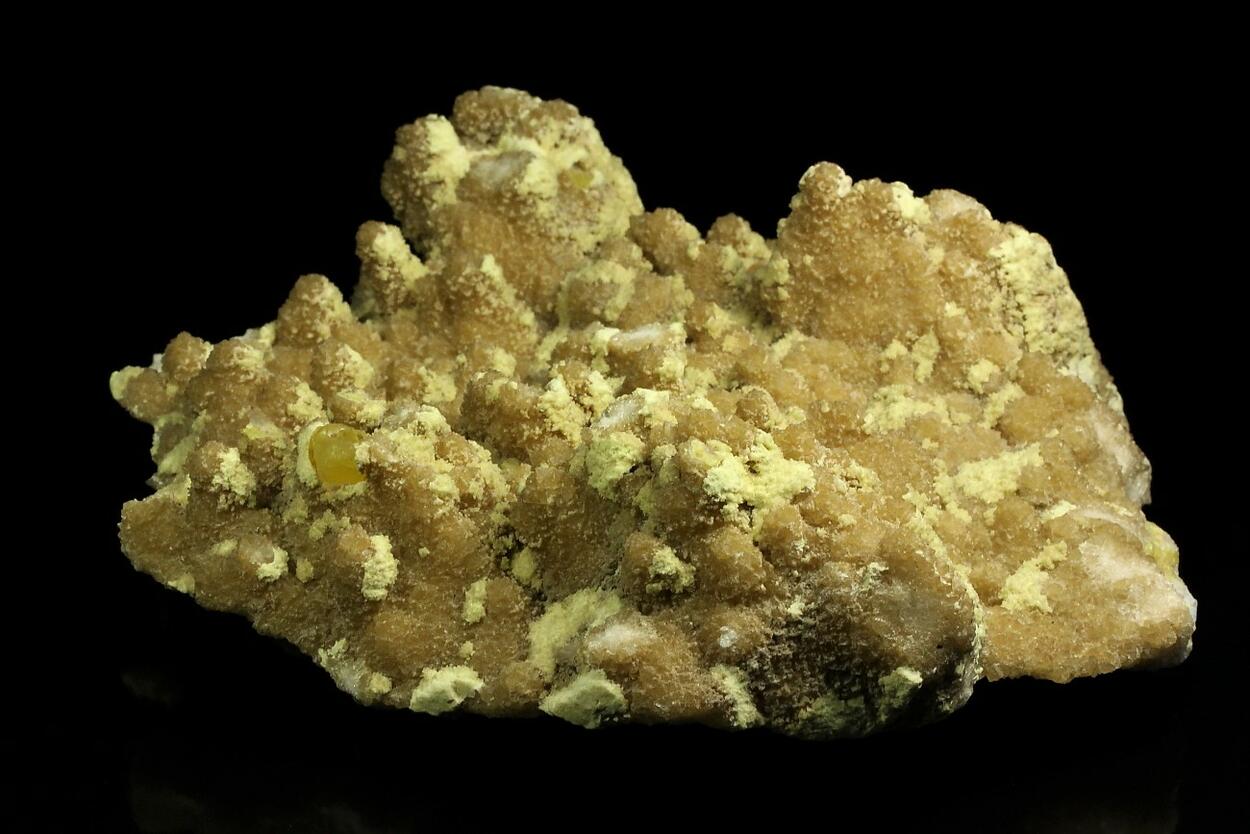 Sulphur On Calcite