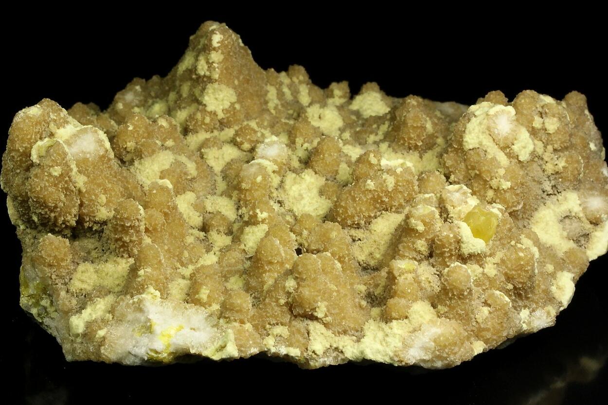 Sulphur On Calcite