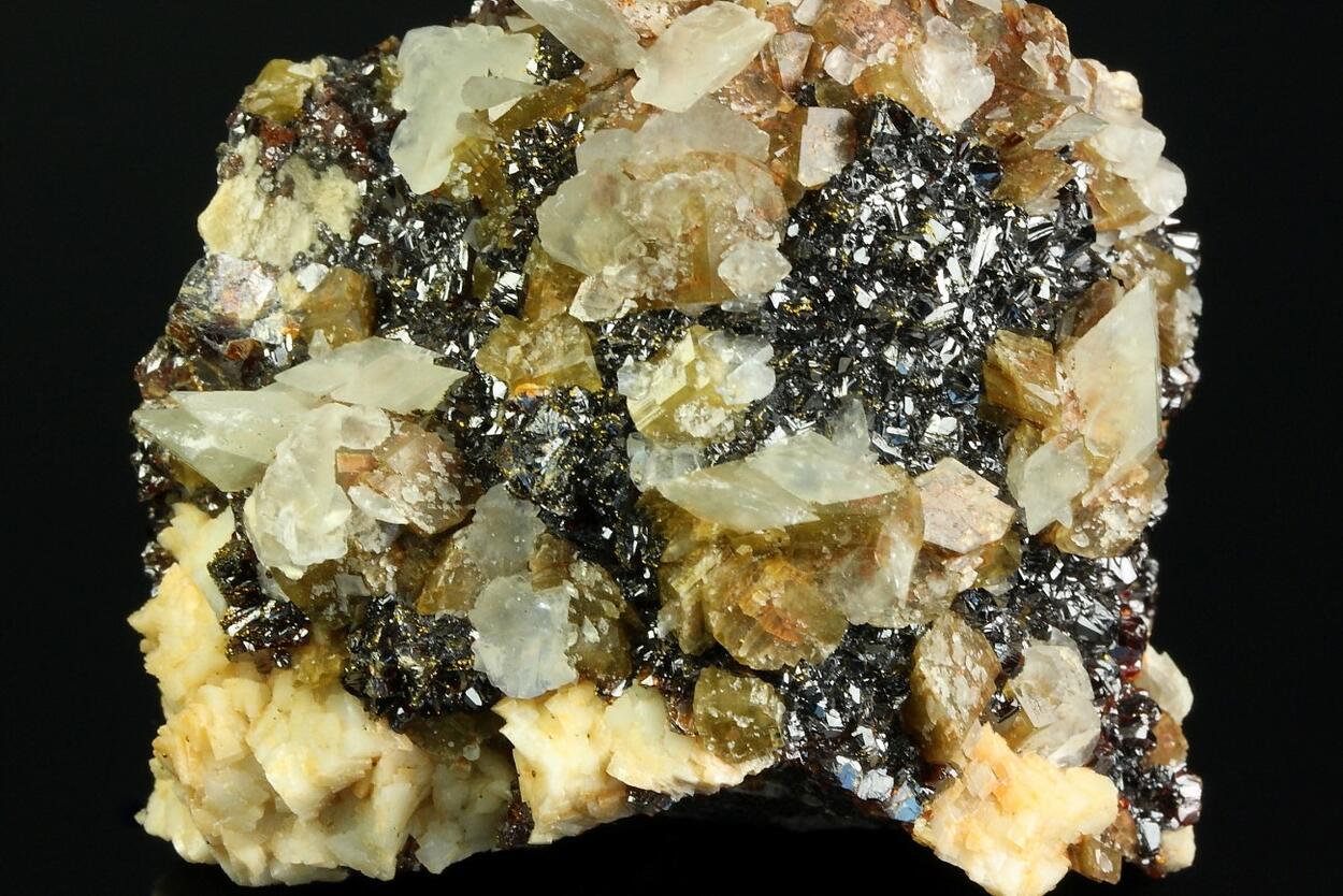 Sphalerite Siderite & Calcite
