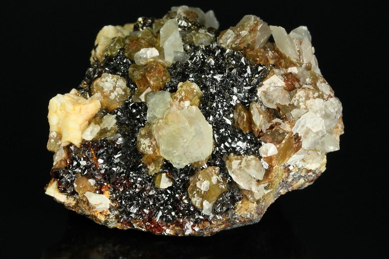 Sphalerite Siderite & Calcite