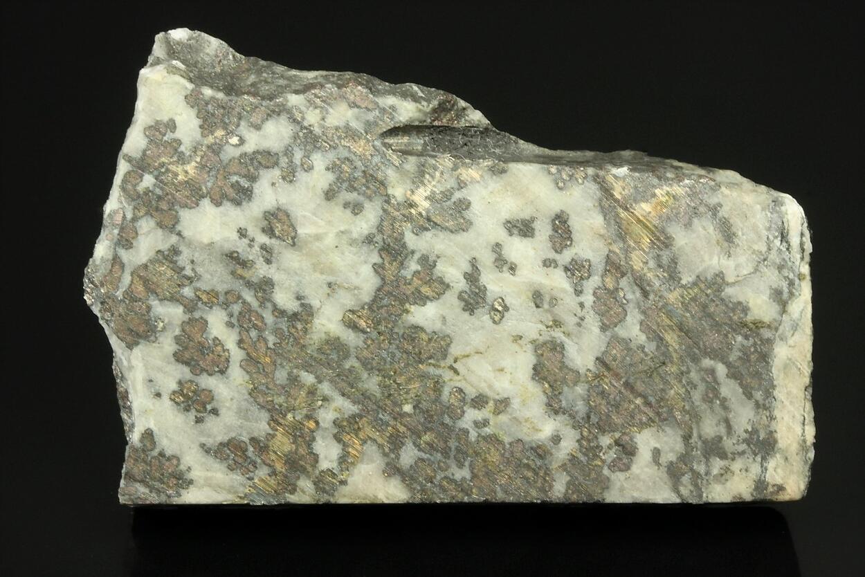 Native Silver With Safflorite