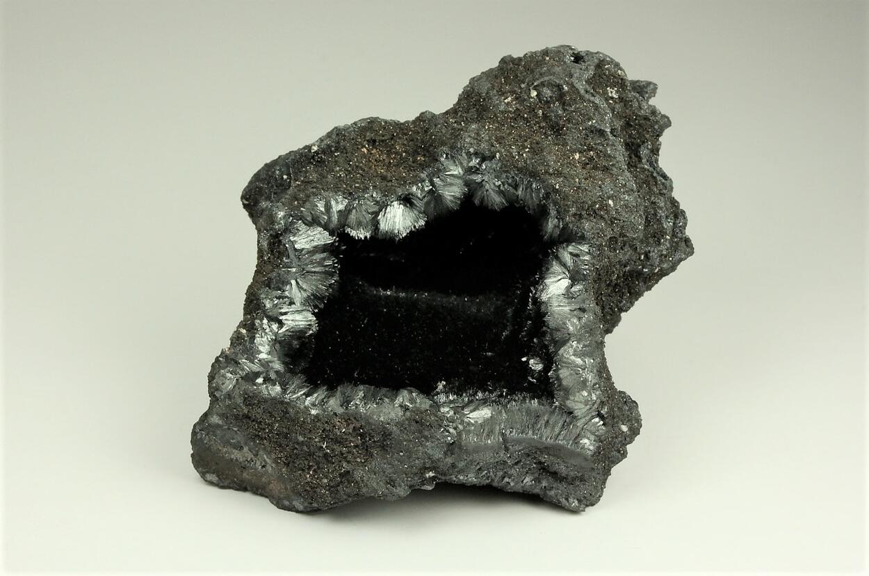Manganite With Pyrolusite
