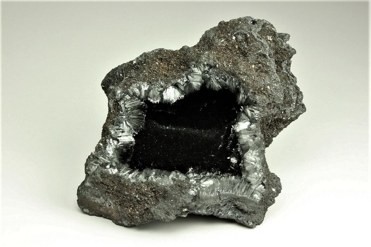 Manganite With Pyrolusite