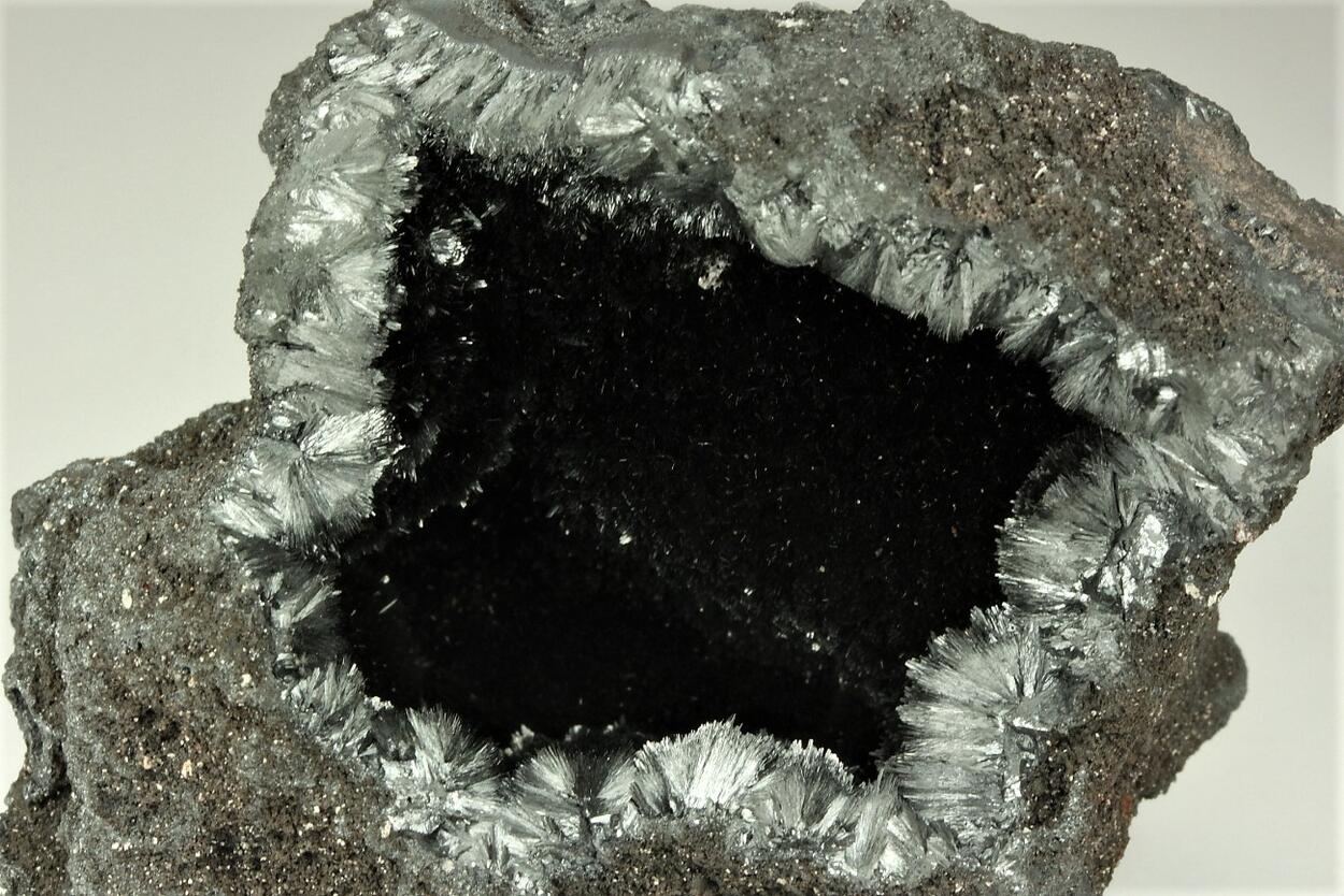 Manganite With Pyrolusite