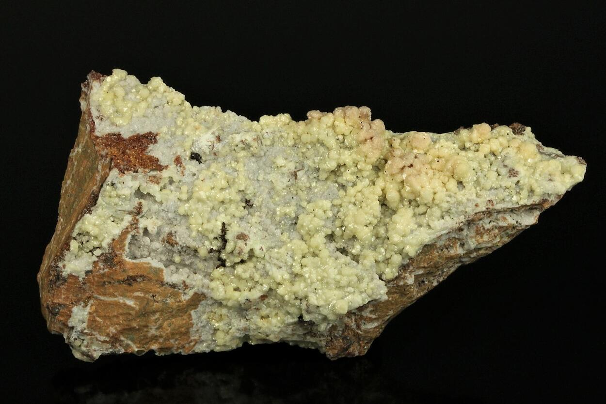 Mimetite With Native Copper