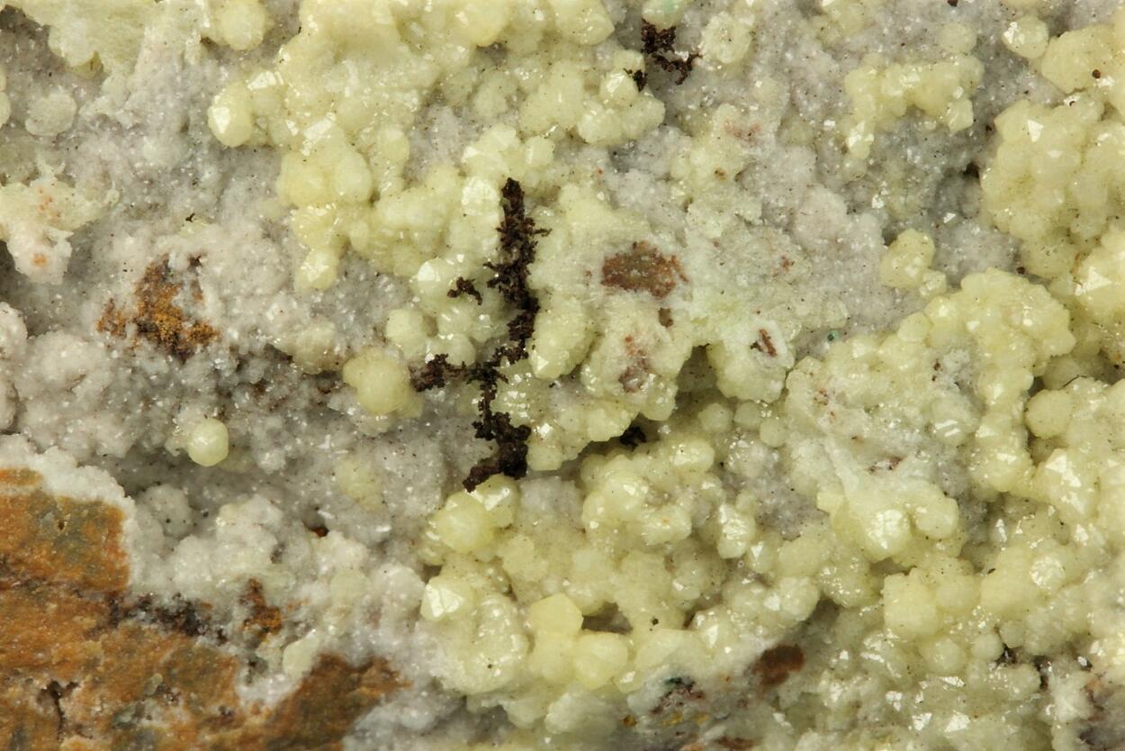 Mimetite With Native Copper