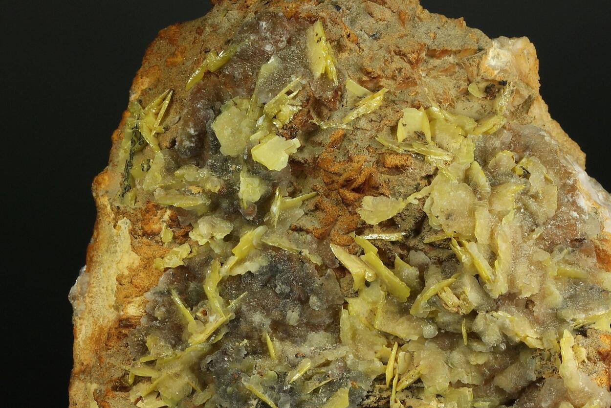 Wulfenite On Dolomite