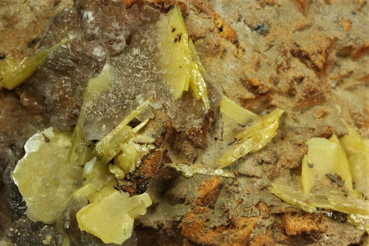 Wulfenite On Dolomite