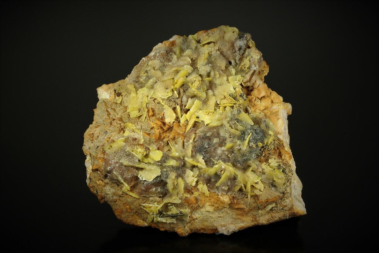 Wulfenite On Dolomite
