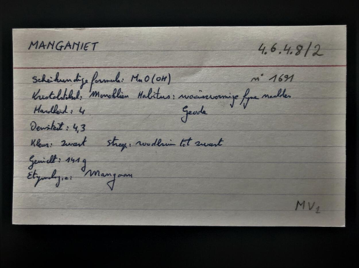 Manganite With Pyrolusite