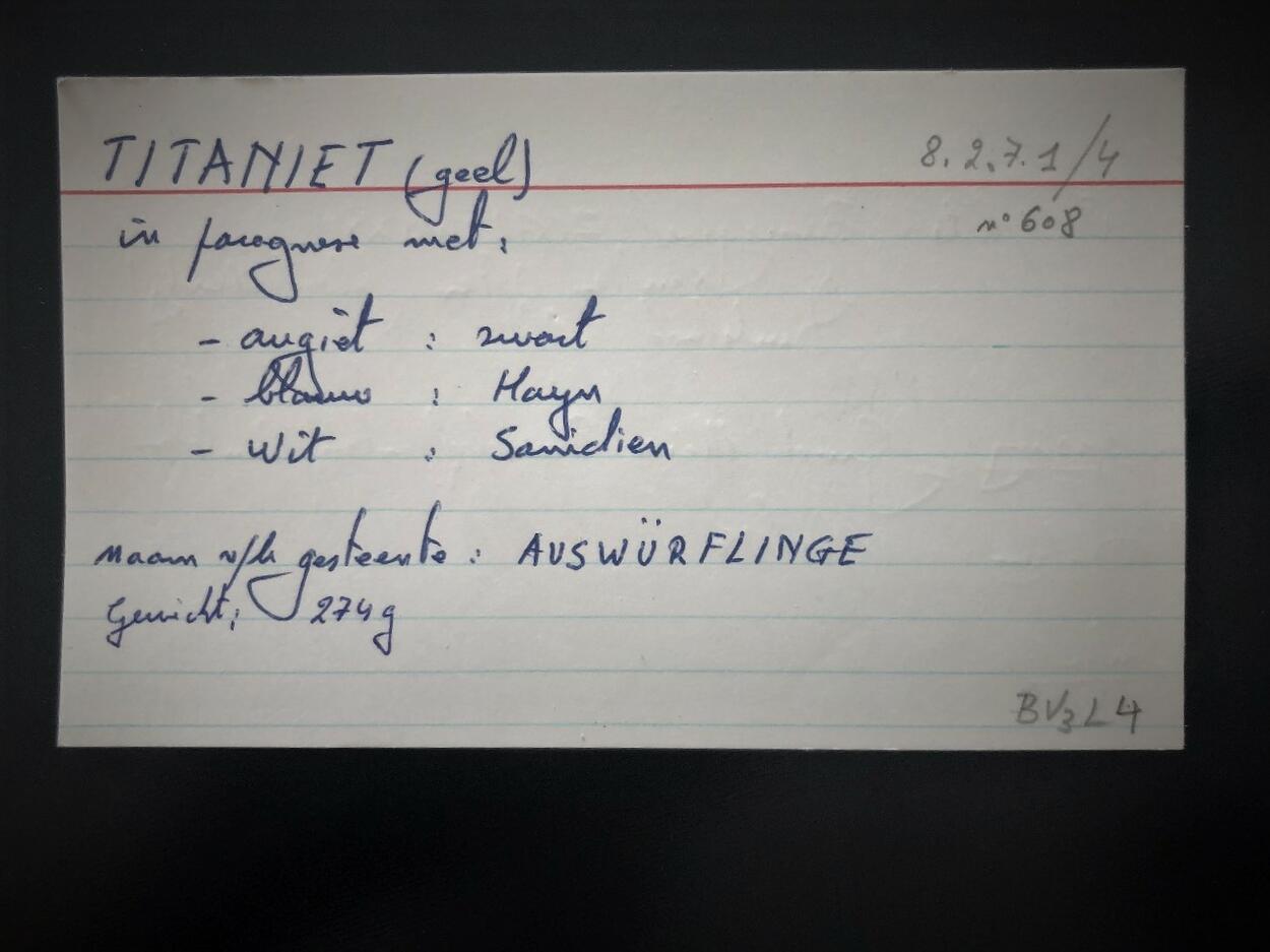 Titanite Sanidine & Haüyne