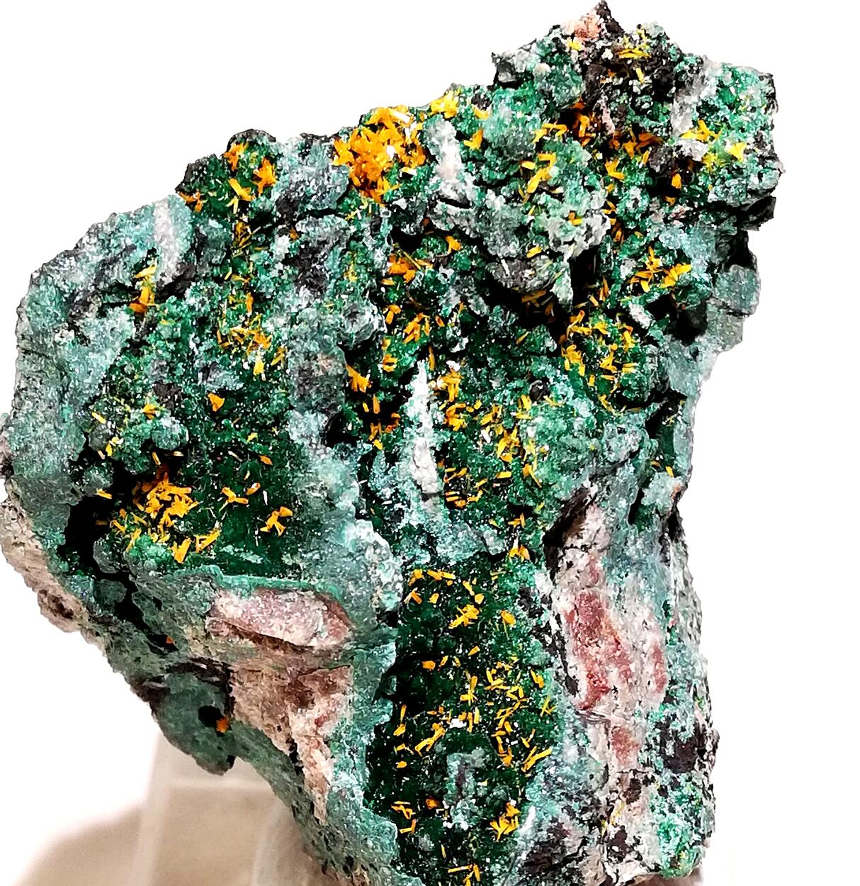 Kasolite On Malachite