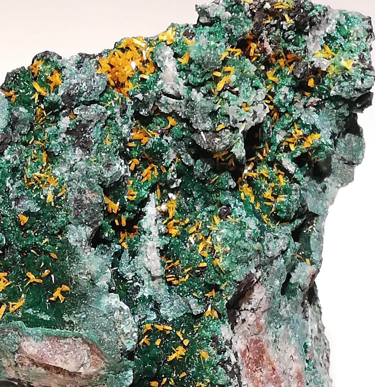 Kasolite On Malachite
