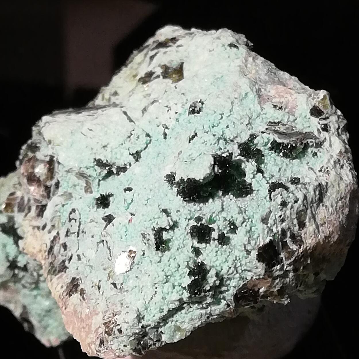 Libethenite On Chrysocolla