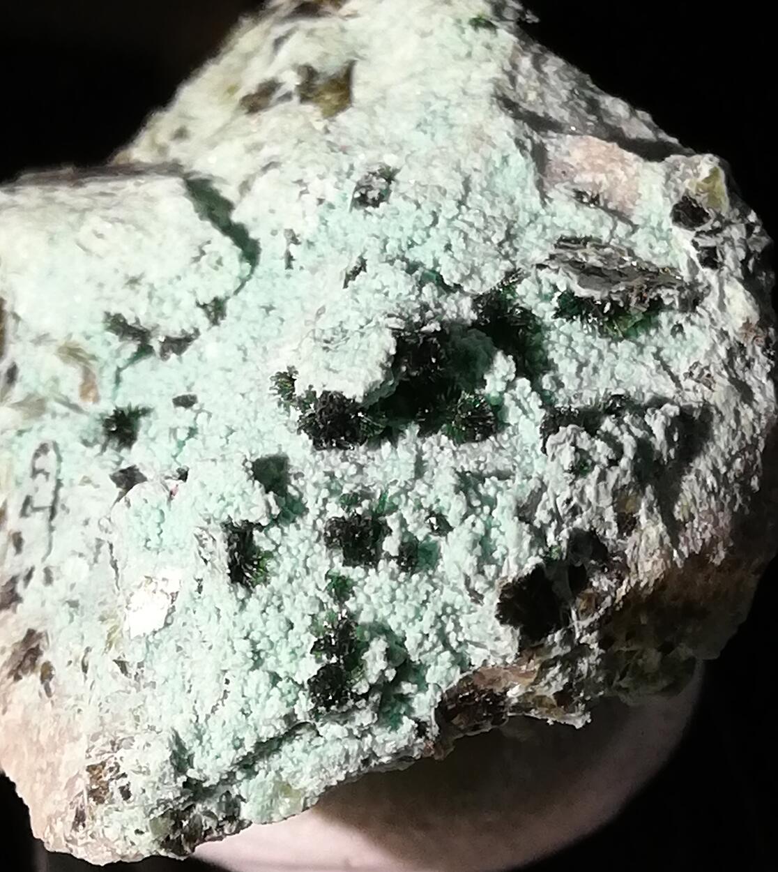 Libethenite On Chrysocolla