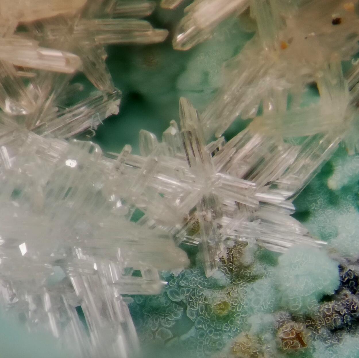 Cerussite On Chrysocolla