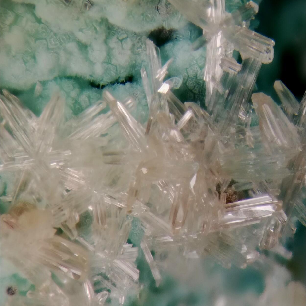 Cerussite On Chrysocolla