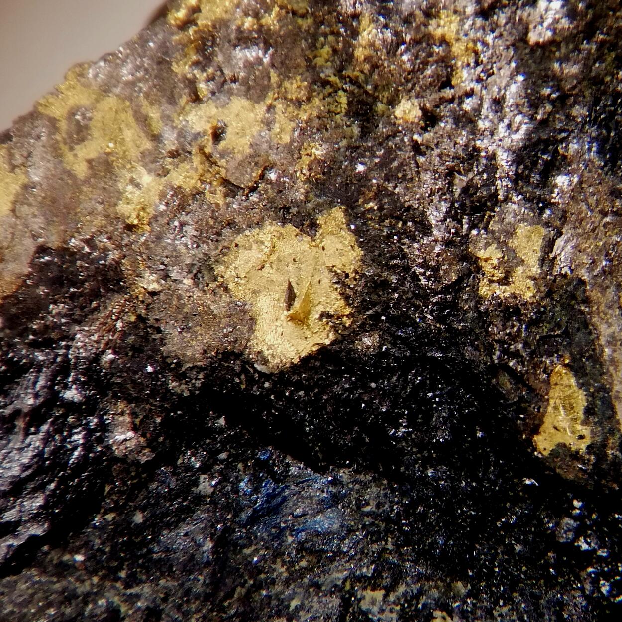 Native Gold In Uraninite