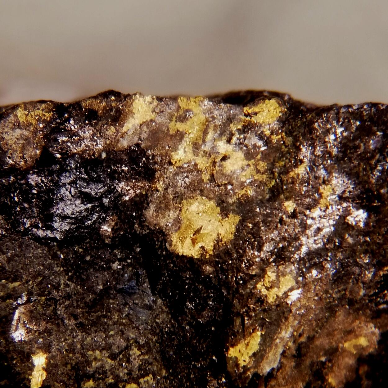Native Gold In Uraninite