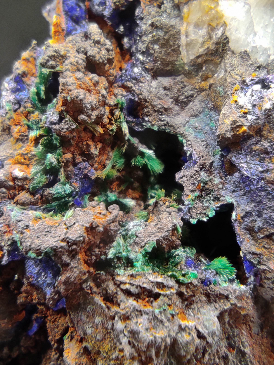 Malachite Azurite & Cerussite