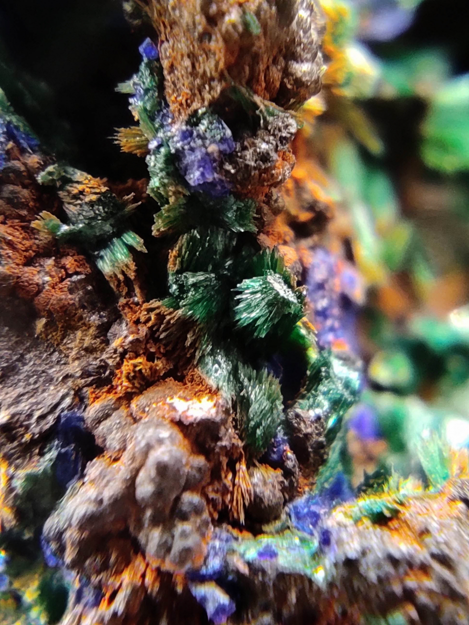 Malachite Azurite & Cerussite