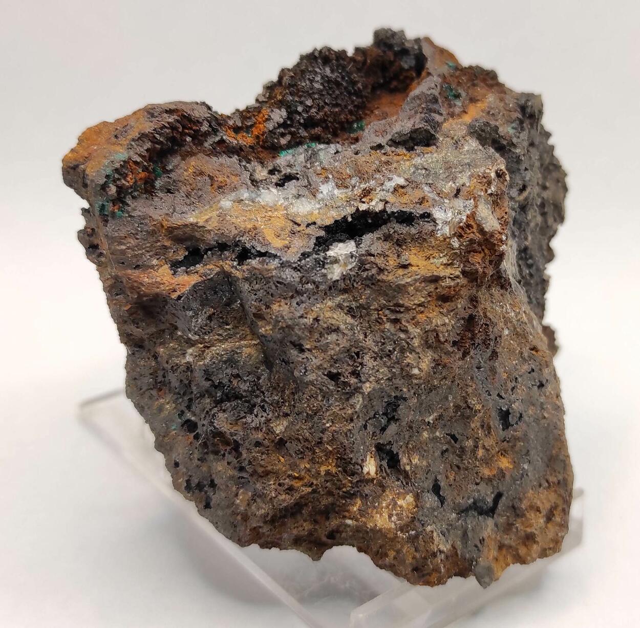 Reichenbachite & Pseudomalachite On Goethite