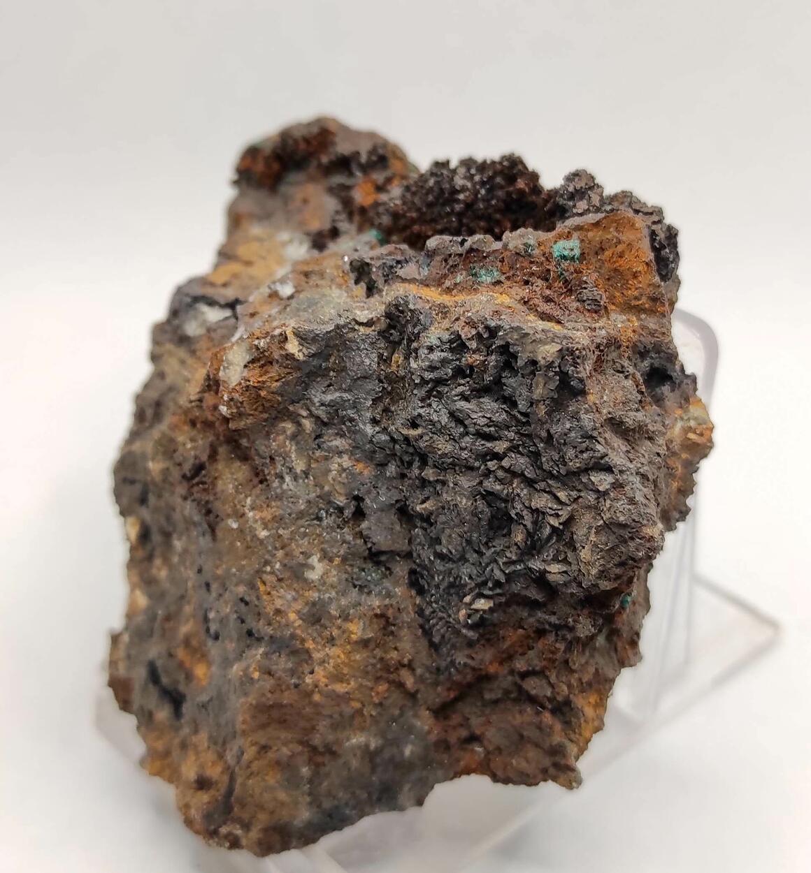 Reichenbachite & Pseudomalachite On Goethite