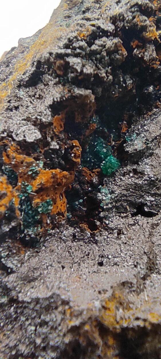 Reichenbachite & Pseudomalachite On Goethite