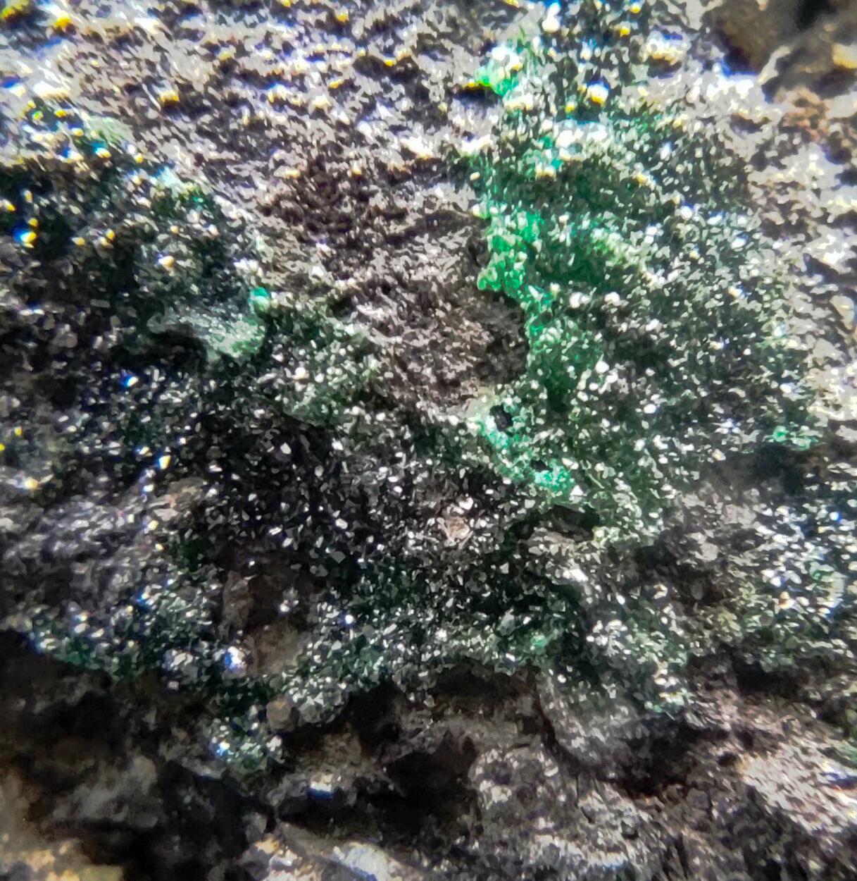 Libethenite & Pseudomalachite