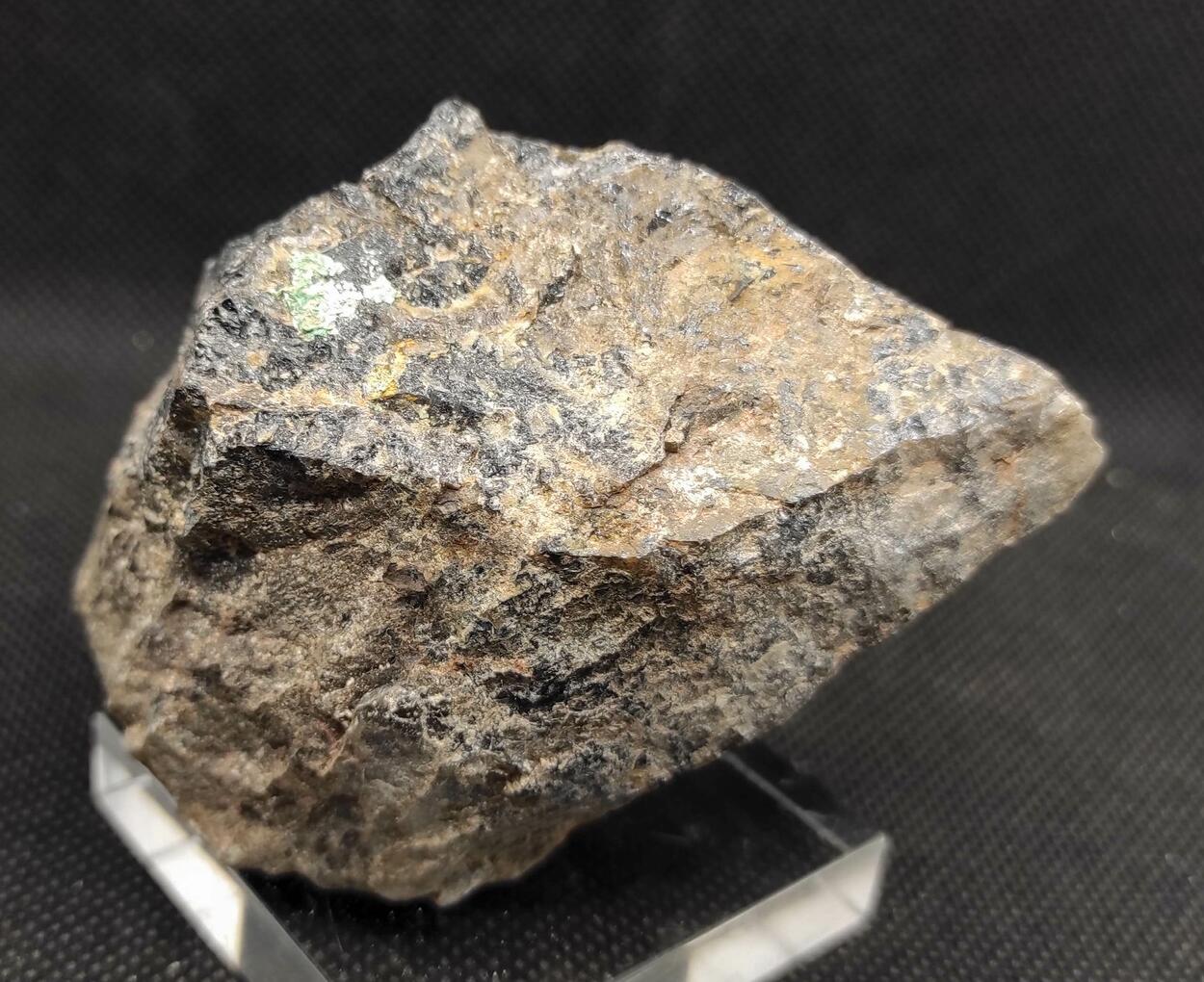 Torbernite On Smoky Quartz