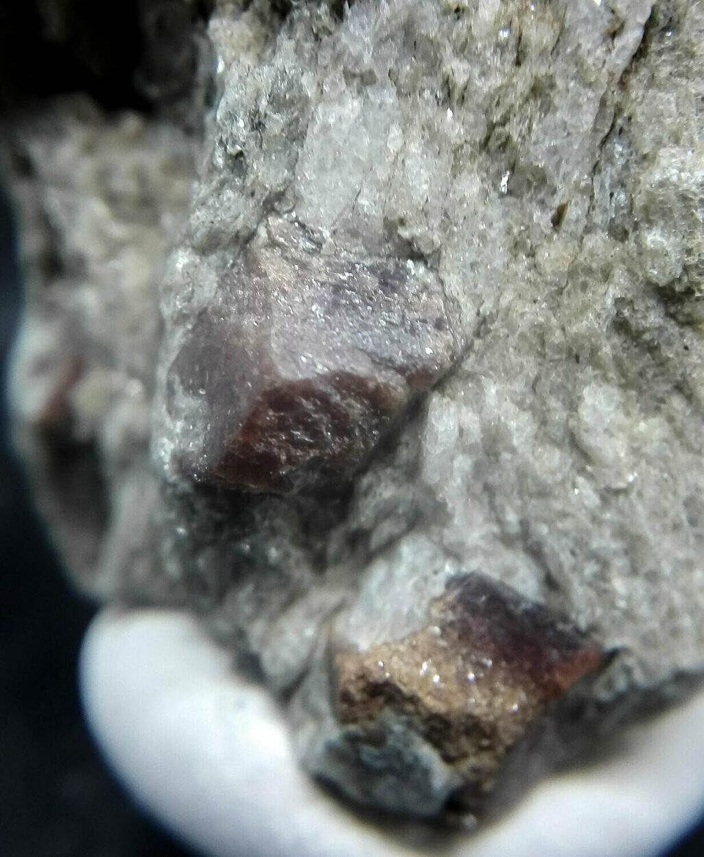 Almandine On Schist