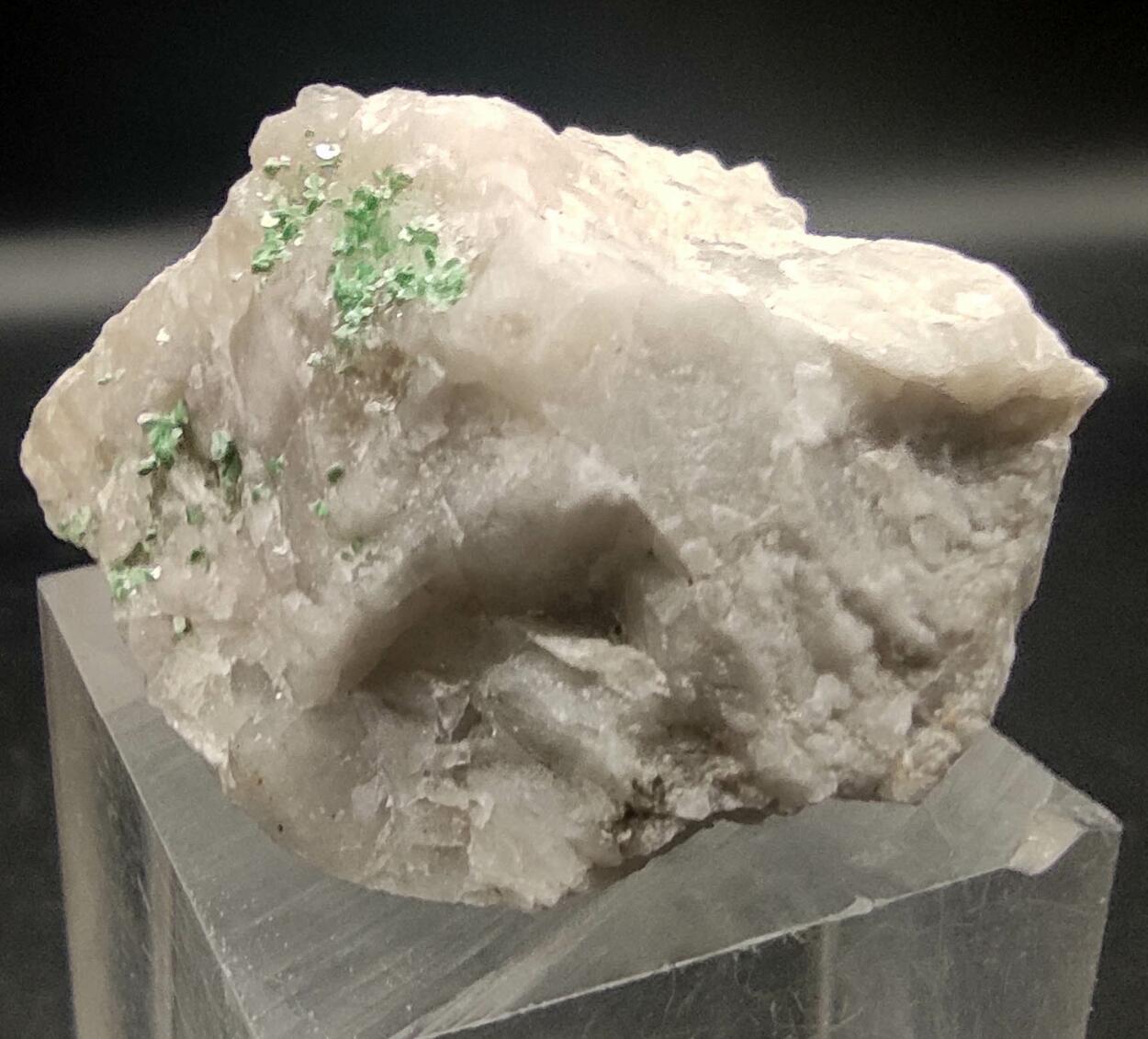 Torbernite On Quartz