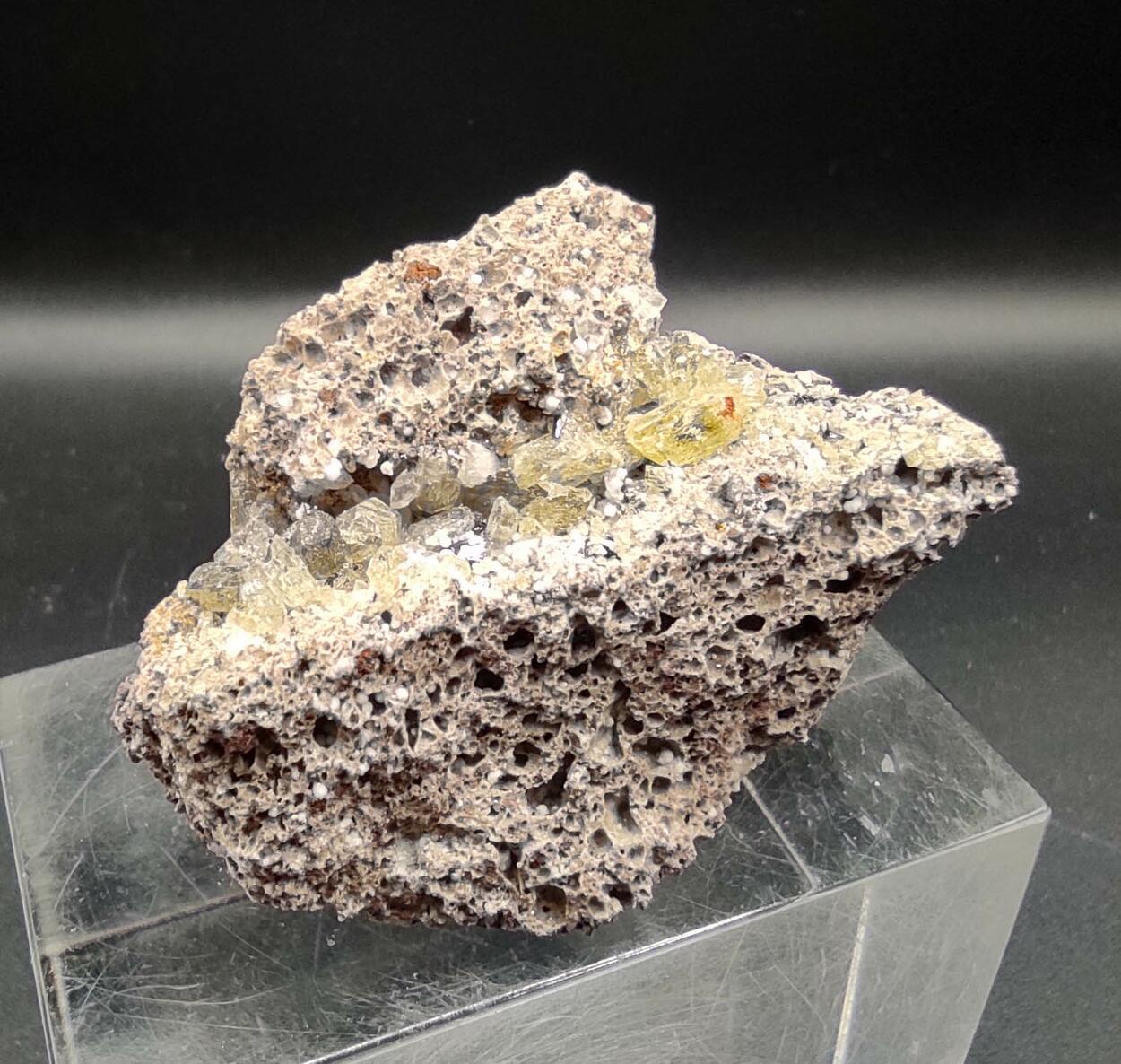 Fluorapatite Calcite & Hematite