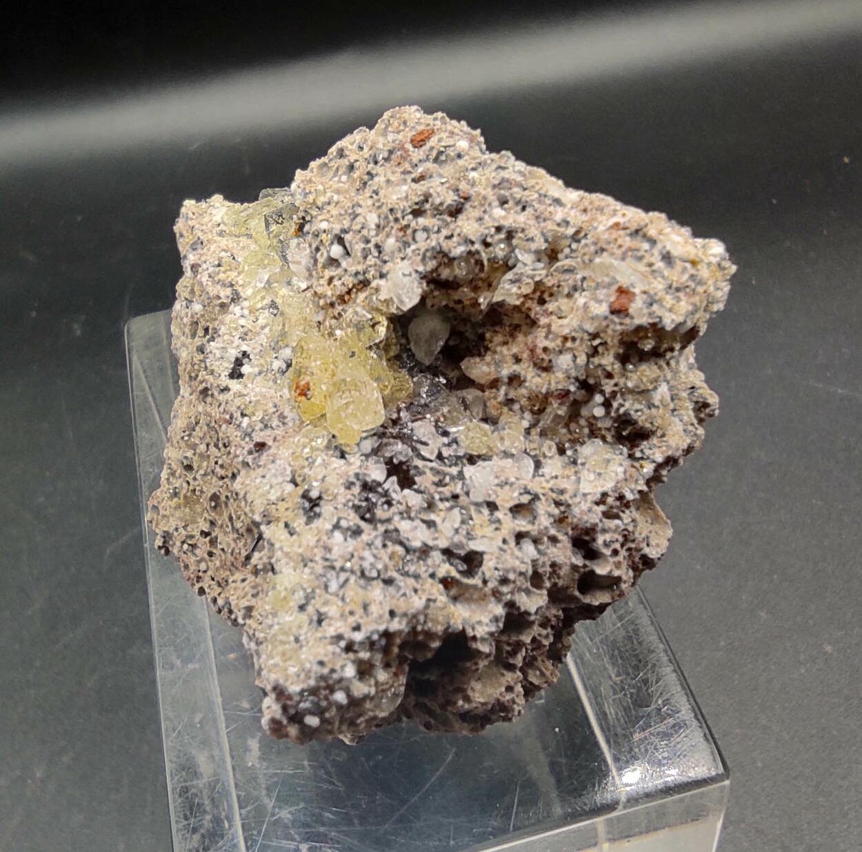 Fluorapatite Calcite & Hematite