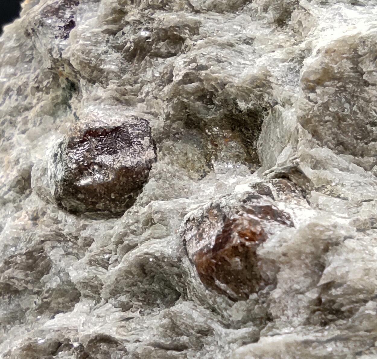 Almandine On Schist