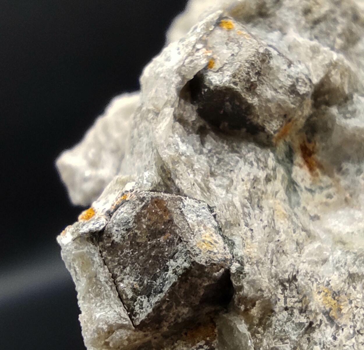 Almandine On Schist