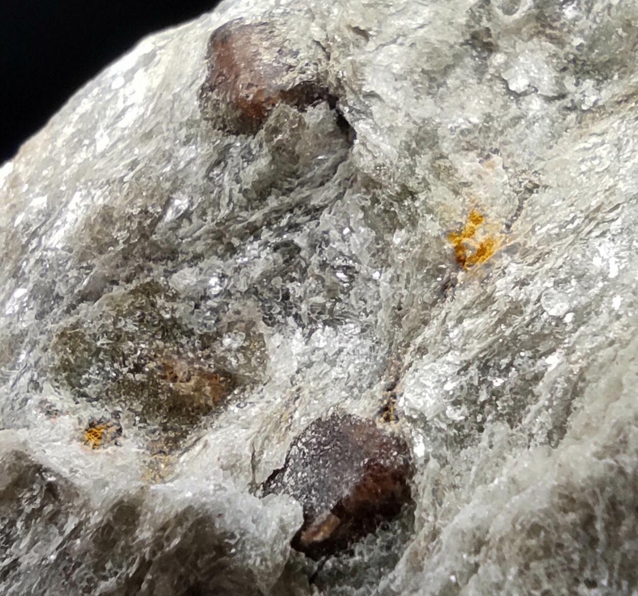 Almandine On Schist